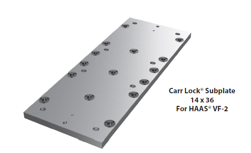 Carr Lock® Subplate 14 x 36 For HAAS® VF-2