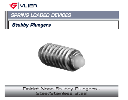 Delrin Nose Stubby Plungers – Steel Stainless Steel