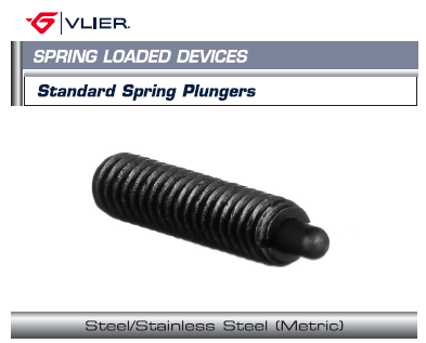 Standard Spring plungers ( Steel_Stainless steel metric)